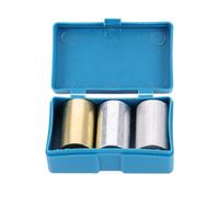 Warmhm Ensemble de Trois cylindres métalliques 3X18 CM en cuivre Fer et Aluminium pour expériences de densité et gravité spécifique en Laboratoire éducatif étui de Rangement Plastique