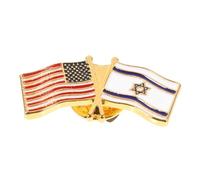 Warmhm Épinglette Drapeau Israël États Broche Décorative pour Vêtements Chapeaux et Accessoires Culturels