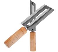 Warmhm Éplucheur de Fruits et Coupe-canette en Acier à Haute Teneur en Carbone 2 Pièces Manche en Bois, Gadget Cuisine Multifonction pour Éplucher Ananas, Canne à Sucre et Légumes, Usage