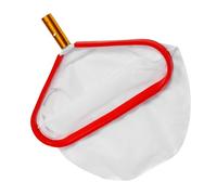 Warmhm Épuisette de Piscine en Aluminium et Nylon, Filet Fin Rouge | Maille Délicate pour Petits Poissons et Pétales, Entretien de Bassin, Nettoyage de Fontaine
