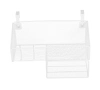 Warmhm Étagère de Chevet Suspendue en Métal avec Porte-Mouchoirs Intégré Petite Taille 27 Crochets Organisateur de Rangement Polyvalent pour Lit Superposé et Bureau pour Chambre
