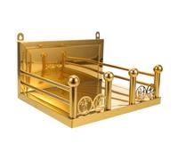 Warmhm Étagère Murale Acier Inoxydable pour Statue Bouddha et Guan Gong Support de Compact Rangement Spirituel Résistant et Décoratif pour Maison et Table de Culte