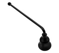 Warmhm Éteignoir à Bougie Noir en Métal avec Manche Court Outil D’Extinction de Mèche sans Fumée Accessoire Compact pour Maison et Voyage Protection Anti-Cire Extincteur Élégant et