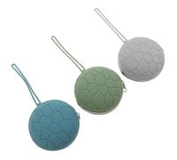 Warmhm Étui Porte-Sucettes Bébé 3 Pièces en Silicone Imperméable Fermeture Éclair Pochette de Voyage Compacte pour Sucettes et Anneaux de Dentition Paquet de Rangement Pratique pour à