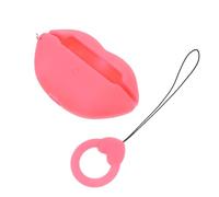 Warmhm Étui Protecteur pour Écouteurs sans Fil avec Forme Lèvres Housse Antichoc avec Anneau de Suspension Coque Souple Anti-Chute pour Rangement et Protection des Écouteurs