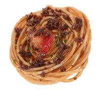 Warmhm Faux Spaghetti Réaliste Modèle Alimentaire pour Décoration Jouets pour Photos Imitation De Pâtes avec Sauce Bolognaise Accessoire De Cuisine