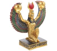 Warmhm Figurine Déesse Égyptienne Décorative Petite Statue Modèle Compact pour Bureau et Salon Ornement Collection Égyptienne Élégante