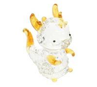 Warmhm Figurine Dragon Cristal Décorative Mini Statue Dragon de Bureau Ornement Animaux Fantastiques Élégant pour Décoration Maison et Bureau