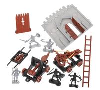 Warmhm Figurines Miniatures Soldats Kit de Maquette Château Playset DIY Éducatif pour Garçon Fille Jeu de Guerre Modèle Véhicule Militaire