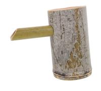 Warmhm Fontaine à Eau en Bambou Décorative pour Intérieur Et Extérieur Bec De Fontaine pour Aquarium Hauteur 15cm Diamètre Extérieur 7-9cm Décoration De Jardin Relaxante Et Multifonctionnelle