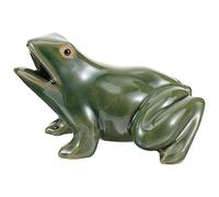 Warmhm Frog Décor pour Jardin Fontaine Décorative avec Circulation Eau pour Aménager Votre Espace Extérieur et Tranquillité et