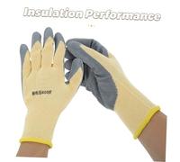 Warmhm Gants Isolants pour Électricien Caoutchouc Antidérapants Protection Mains pour Travaux Basse Tension Résistants à Usure et Grip Amélioré