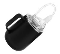 Warmhm Gobelet à Paille Antidéversement Acier Inoxydable pour Adultes Handicapés Tasse de Soin Ergonomique pour Patients Alités et Personnes Âgées Du Risque Étouffement et Fuite