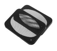 Warmhm Grille de Haut-Parleur Noire Ventilée 162 X 113 CM Cache-Poussière Robuste pour Caisson de Basses de Voiture Paire de Grilles Métalliques Rectangulaires pour Protection Audio