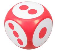 Warmhm Gros Dés en Mousse 20 Cm Rouge Et Blanc, Dés à Six Faces en Mousse Souple, Accessoire De Jeu De Société Géant, Fête, Animation De Groupe,