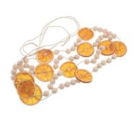 Warmhm Guirlande Artisanale de Tranches d’Agrumes Séchées Bâtons de Cannelle et Anis Étoilé Perles de Bois Naturelles Décoration Suspendue Rustique pour Noël Cheminée et Ambiance