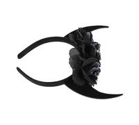 Warmhm Halloween Cosplay Horns Hairband Skull Headband Lightweight Durable Evil Devil Headpiece For Party