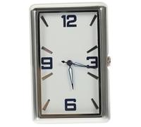 Warmhm Horloge Voiture Analogique Carrée Petite Pendule Tableau Bord Adhésive Décoration Intérieure Voiture Pratique et Précise