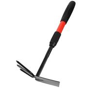 Warmhm Houe à Main Pratique Acier avec Double Tête Outil de Jardinage Durable pour Désherbage et Cultivation pour Jardinage Extérieur