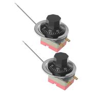 Warmhm Interrupteur de Contrôle de Température 2 Pièces Régulation Thermique Constante Friteuse Thermmostat Plastique Protection de Sécurité Renforcée et Friteuse pour Appareils