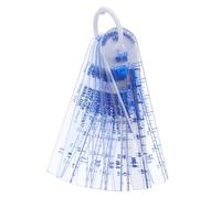 Warmhm Jauge Épaisseur Plastique Mesureur Écarts Outil de Contrôle de Feu et Mécanique Polyvalent Jeu de Cales pour Portes Coupe-feu et Inspections Techniques