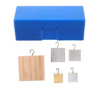 Warmhm Jeu de Cubes de Densité en Bois, Cuivre, Fer et Aluminium - Ensemble Pédagogique de 16 Cubes Carrés Précis pour Expériences Physiques, Test Magnétisme et Étude Masse-volume