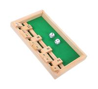 Warmhm Jeu de Société Bois Shut The Box Portable Jeu de Dés Classique Familial et Éducatif pour Garçon Fille et Adultes Plateau Multifonction pour Bar Fête et Salle de Classe