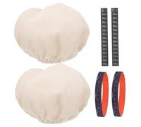 Warmhm Kit Accessoires pour Pot à Fermentation Levain avec Thermomètre Adhésif Couvercles Toile et Bandes Datées pour Précis Adapté Maison et Boulangerie