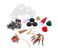 Warmhm Kit Bonhomme de DIY pour Garçon Fille et Familles Décoration de Noël Réutilisable Pâte à Modeler Créative pour Activités Manuelles et Souvenirs Durables
