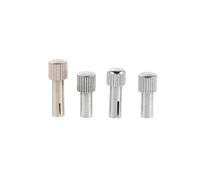 Warmhm Kit de 4 Boutons de Réglage Installation Facile et Réglage Précis en Métal Argenté de L'heure L'alarme pour Horloge Mécanique