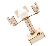 Warmhm Kit Scientifique Éducatif Satellite Géosynchrone Jouet d'Assemblage Électrique Matériaux en Bois 1 Ensemble Activité DIY Expérience Scientifique Jouets pour Garçon et Filles