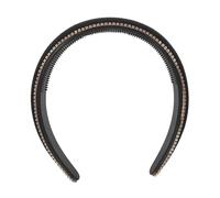 Warmhm Large Velvet Headband With Sparkling Rhinestones Padded Comfort For Face Washing And Daily Wear Stylish Hair Accessory For Women And