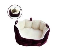 Warmhm Lit pour Petit Animal De Compagnie Hamac Suspendu Coton Rouge Maison Douce Confortable pour Furet Lapin Cochon d'Inde Environnement Intérieur Repos