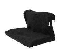 Warmhm Lit Suspendu pour Chat Cadre en Fer Noir et Coussin Moelleux Amovible, Hamac de Radiateur Confortable en Polyester pour Animaux Domestiques
