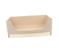 Warmhm Litter Box for Rabbits Small Pets Easy to Use Smooth Edges Protects Paws Suitable for Rabbits Guinea Pigs Hamsters