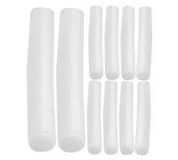 Warmhm Lot de 10 Bâtonnets en Mousse Antidérapants pour Canapé, Écume Blanche, Installation Facile, Maintien Stable pour Housse et Espace