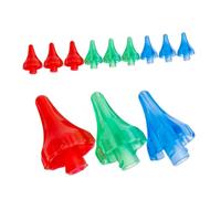 Warmhm Lot de 12 Embouts de Rinçage D’oreille Colorés, Spray Précis pour Lavage Auriculaire, Matériaux Doux Réutilisables, Kit Portable pour Nettoyage du Cérumen à Domicile Voyage