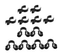 Warmhm Lot de 12 Pinces Porte-Bougies en Plastique Léger, Clips Simples et Doubles pour Bouteilles de Vin, Accessoires Fête Mariage et Anniversaire, Bougeoir Compact et Portable