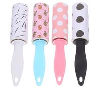 Warmhm Lot de 12 Rouleaux Anti-Peluches Portables Mini Rouleau Adhésif Réutilisable Haute Résistance pour Vêtements Meubles Poils D’Animaux Tapis et Literie Outil de Nettoyage