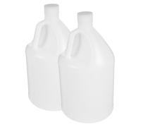 Warmhm Lot De 2 Bidons Plastiques Alimentaires 4 Litres Blanc Avec Bouchon Étanche Hdpe Robuste Usage Polyvalent La Cuisine Et Stockage Domestique