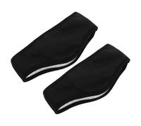 Warmhm Lot de 2 Cache-oreilles Antibruit Insonorisés Réglables Noirs Fixation Auto-agrippante, Légers et Confortables, Bandeau de Sommeil Isolant Phonique pour Hommes et Femmes,