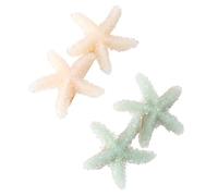 Warmhm Lot De 2 Épingles à Cheveux Étoile De Mer, Clip De Bang 2 Pièces, Petit Format, En Plastique Candy Coloré Blanc Et Vert Menthe, Pour Fille Adolescente, Accessoire Coiffure Fête