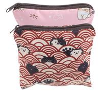 Warmhm Lot de 2 Pochettes Multifonctions pour Serviettes Hygiéniques en Polyester Imperméable, Petit Paquet Portable Décoratif pour Paquet à Main, Rangement Pratique pour Voyage et Usage