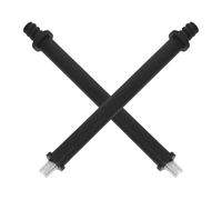 Warmhm Lot de 2 Poignées de Rechange pour Brosse de Toilette en Plastique Vis M10 Exposée 141 MM Manche Long Noir Pièces de Brosse à Récurer pour Entretien WC et Salle de Bain