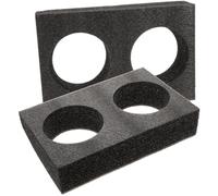 Warmhm Lot De 2 Porte-Bols à Emporter 2 Trous en Mousse PE Noire, Support D’Emballage Résistant, Adapté pour Soupes Chaudes Et Plats Froids, Accessoire Pratique pour Service à Emporter