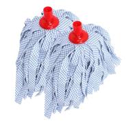 Warmhm Lot de 2 Recharges de Serpillière en Non-Tissé Absorbant Accessoires de Remplacement pour Balai à Franges Chiffon de Nettoyage Pratique pour Sols en Bois et Carrelage Usage