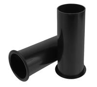Warmhm Lot de 2 Tubes Évents en Plastique Abs Noir pour Caisson de Basses Bass-Reflex, Durabilité Assurée et Graves Profonds, pour Système Audio DIY