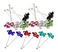 Warmhm Lot De 20 Clous De Nez Décoratifs De Fleur, Piques Souples Multicolores, Bijoux De Piercing Corporel Pour Femmes, Accessoires De Nez, Usage Quotidien