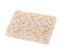 Warmhm Lot de 24 Dés Colorés pour Jeux De Société Grands Dés Jouets pour Enfants Accessoires De Jeu Jouets Mathématiques Accessoires De Jeu Acrylique Blanc
