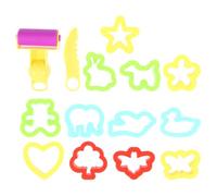 Warmhm Lot de 28 Moules à Pâte à Modeler pour Garçon et Filles Outils de Moulage en Plastique Coloré Kit DIY Créatif de Modèles en Argile Jouets D’Artisanat pour Activités Manuelles